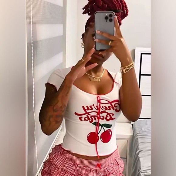 🌟HOST PICK🌟NIP-Cherry 🍒 Bomb Short Sleeve Tee - Picture 10 of 10